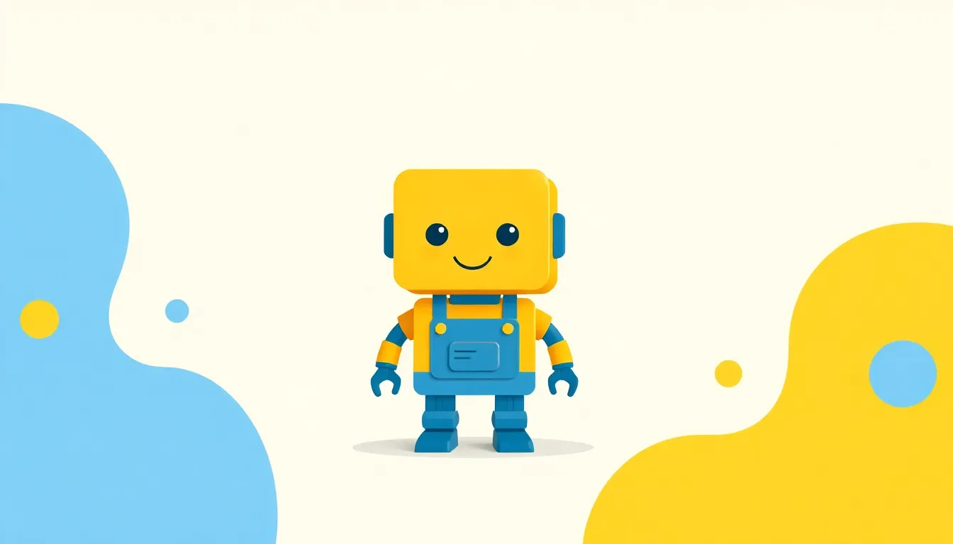 Abstract artwork featuring the Minio mascot